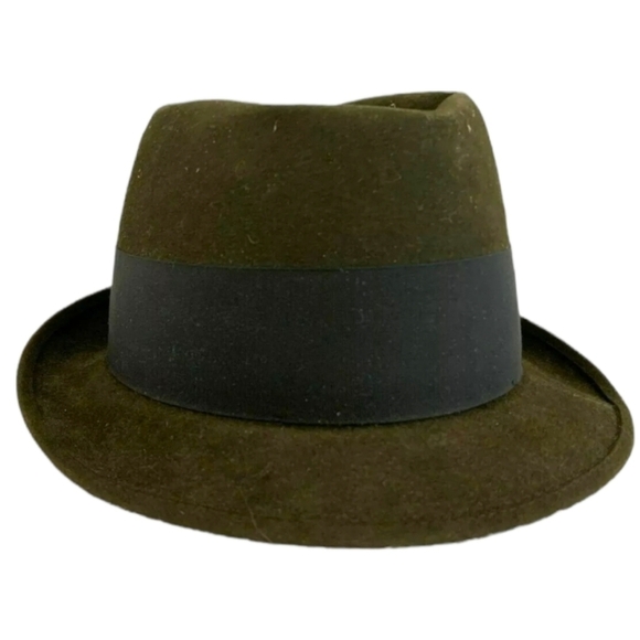 VINTAGE Royal Stetson Fedora Long Oval Size 7 in Box Forest Green - Picture 5 of 11